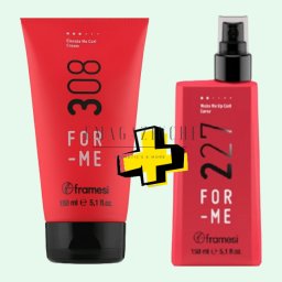 Framesi Сет Крем за къдрици For Me 308 + Спрей реактиватор на къдрава коса For Me 227 (150 + 150) мл. For me Curl
