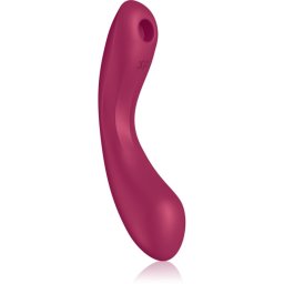 Satisfyer Curvy Trinity 1 вибратор със стимулиране на клитора red 17,5 см