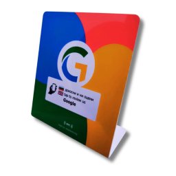 NFC Акрилен Дисплей Стойка за Отзиви в Google Reviews - Двуезичен