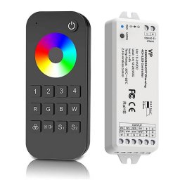 RF Дистанционно и 4 Канален Контролер 12-24V DC за RGBW/RGB/CCT LED Лента Комплект