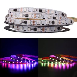 RGB Адресируема Дигитална LED Лента SMD5050 2811 IC 12V/24V 12W/m IP20 Ролка 5м