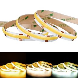 COB LED Лента с Регулируемо Бяло CCT 608 Leds 12/24V 14W/m 1330lm/m IP20 Ролка 5м