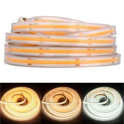 COB LED Лента 480 LEDs Водоустойчива 24V 10W/m 3000/4000/6500К Ролка 5м