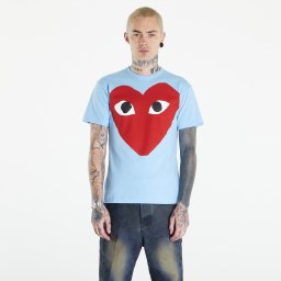 Тениска Comme des Garçons PLAY Short Sleeve Logo Print T-Shirt UNISEX Blue S