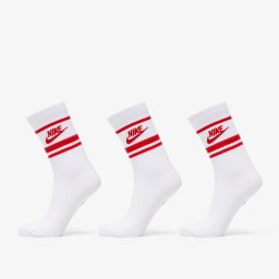 Nike Sportwear Everyday Essential Crew 3-Pack Socks White/ University Red XL