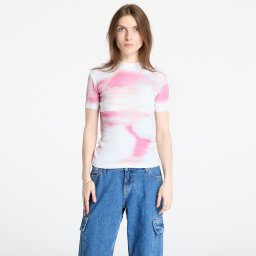 Тениска Calvin Klein Jeans Rib Tee White XL
