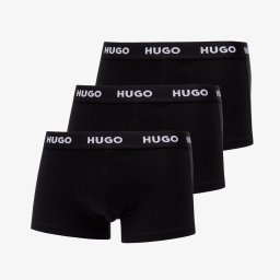 Боксерки Hugo Boss Logo-Waistband Trunks 3-Pack Black S