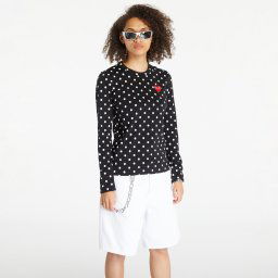 Тениска Comme des Garçons PLAY Long Sleeve Tee Black L