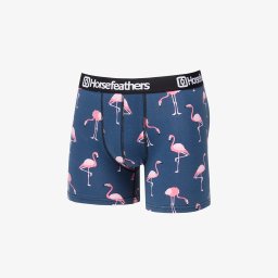 Боксерки Horsefeathers Sidney Boxer Shorts Blue/ Flamingos Print L