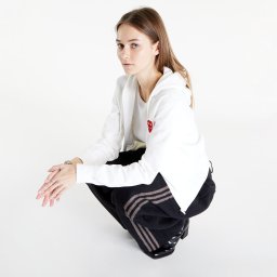 Суитшърт Comme des Garçons PLAY Double Heart Zip Hoodie White M