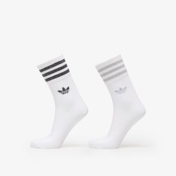 Чорапи adidas Mid-Cut Glitter Crew Socks 2-Pack White/ Grey Two/ Black M