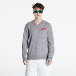 Пуловер Comme des Garçons PLAY Crewneck Sweater UNISEX Grey XXL
