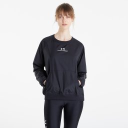 Суитшърт Under Armour Rush Woven Crew Black/ White L