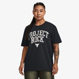 Тениска Under Armour Project Rock Heavyweight Campus T-Shirt Black S