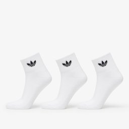 Чорапи adidas Mid Ankle Socks 3-Pack White/ White/ Black 46-48