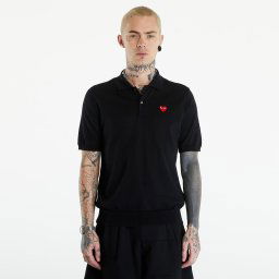 Тениска Comme des Garçons PLAY Red Emblem Sweater UNISEX Black XXL