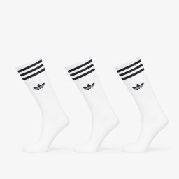 Чорапи adidas High Solid Crew Sock 3-Pack White M