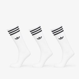 adidas High Solid Crew Sock 3-Pack White L