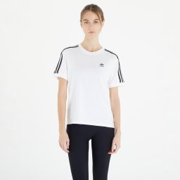 Тениска adidas 3 Stripe Tee White L