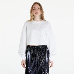 Суитшърт Calvin Klein Jeans Logo Short Crewneck Warp Logo White M