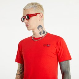 Тениска Comme des Garçons PLAY Double Heart Tee Red XXL
