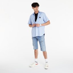 Риза Comme des Garçons PLAY Black Heart Striped Shirt Blue/ White XL