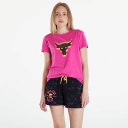 Тениска Under Armour Project Rock W Underground Core T Astro Pink/ Black XS
