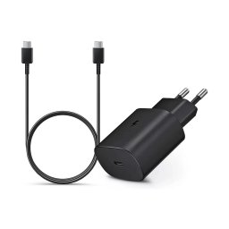 Оригинално Бързо Зарядно Samsung PD Power Adapter 45W с кабел Type C,