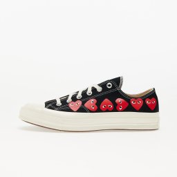 Сникърси Converse x Comme des Garçons PLAY Chuck Taylor 70 OX Multi Heart Black/ Hi Risk Red/ Egret EUR 42