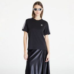 Тениска adidas 3 Stripe Tee Black L