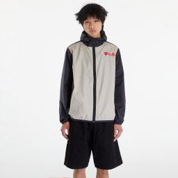 Яке Comme des Garçons PLAY x K-Way Claude Contrast Jacket UNISEX Beige Grey/ Black XXL
