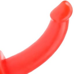 Пенис колан "THUMPER RED" 19 см