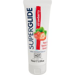 HOT Superglide лубрикант гел с вкус Strawberry 75 мл.