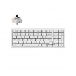 Gaming Keyboard K4 Pro White Hot-Swappable Full-Size K Pro Brown Switch White LED