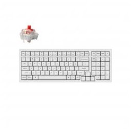 Gaming Keyboard K4 Pro White Hot-Swappable Full-Size K Pro Red Switch White LED