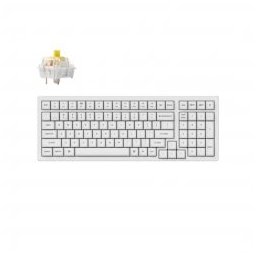 Gaming Keyboard K4 Pro White Hot-Swappable Full-Size K Pro Banana Switch White LED