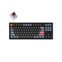 Gaming Keyboard V3 TKL Knob QMK Carbon Black, Keychron K Pro Brown Switch RGB