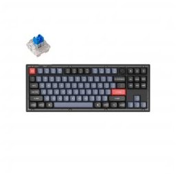 Gaming Keyboard V3 TKL Knob QMK Frosted Black Translucent, Keychron K Pro Blue Switch RGB