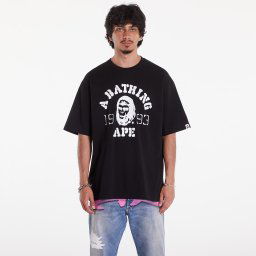 Тениска A BATHING APE Og Ape Head College Relaxed Fit Tee Black S