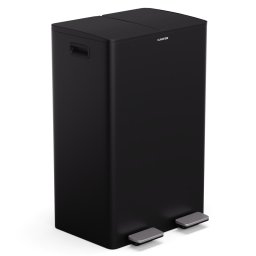 Klarstein EcoVista, кош за отпадъци с компостер, 60 л + 3 л/кофа + компостер, Soft-Close (KG28-60L-sch)