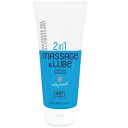 Лубрикант и масажен гел 2 в 1 "HOT SILKY TOUCH" 200 мл