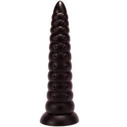 Лепящо се нестандартно дилдо - Butt Plug "BEST SUITED BLACK XL" 30 см