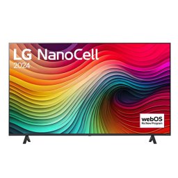 LG 55NANO81T3A, 55" 4K HDR Smart Nano Cell TV, 3840x2160, DVB-T2/C/S2, AI Alpha 5 Gen7, HDR 10 PRO, webOS 24, ThinQ AI, WiFi, Clear Voice, AI Upscaling, Bluetooth, Hdmi, CI, LAN, AirPlay2, SPDIF, 2 Pole stand, Silver, 2024