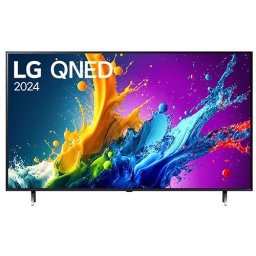 LG 65QNED80T3A, 65" 4K QNED HDR Smart TV, 3840x2160, DVB-T2/C/S2, Alpha 5 AI 4K Gen7, HDR 10 PRO, webOS 24 ThinQ, 4K Upscaling, WiFi 5, Voice Controll, Bluetooth 5.1, AirPlay 2, LAN, CI, HDMI, SPDIF, 2 pole Stand , Silver, 2024
