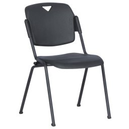 Посетителски стол ROLF - черен