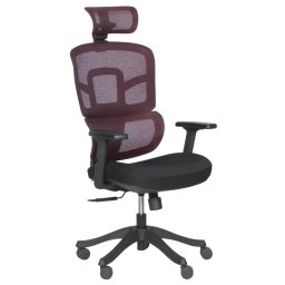 Ергономичен стол Sonata 7582 - червен-черен