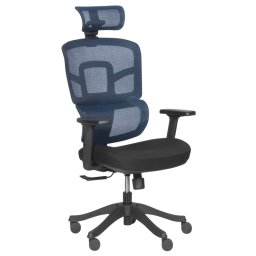 Ергономичен стол Sonata 7582 - син-черен