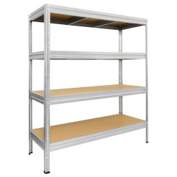 Метален стелаж MEGA 177x90x60 см, до 600 кг на рафт - цинк