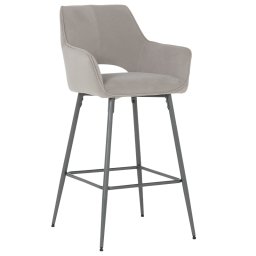 Бар стол TELFORD 2 - светлосив MJ 3