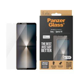 Стъклен протектор PanzerGlass за Sony Xperia 1 VI. AntiBacterial, UWF ,Черен